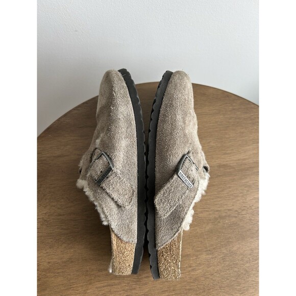 Birkenstock Boston Shearling Suede Leather Clogs Size 39 US 8 Men’s 6 - Picture 9 of 9